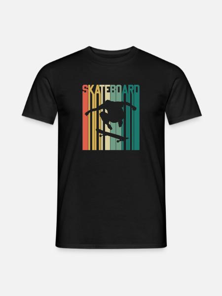 skateboarder design skateboard - Men's T-Shirt - black
