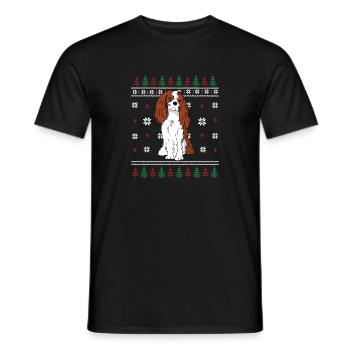 Cavalier King Charles Spaniel - Men's T-Shirt - black - Front - AI Model Male 178 light (178cm)