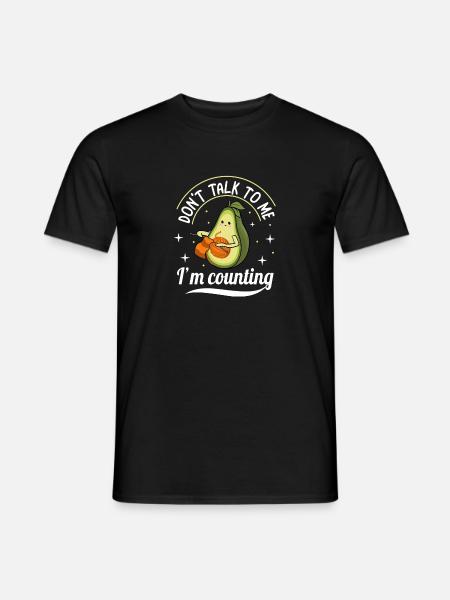 I'm Counting Knitting Mother Avocado Knit Knitter - Männer T-Shirt - Schwarz