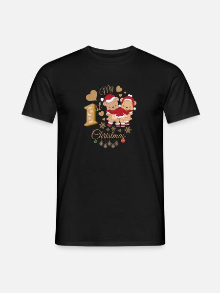 Baby's first Christmas - Men's T-Shirt - black