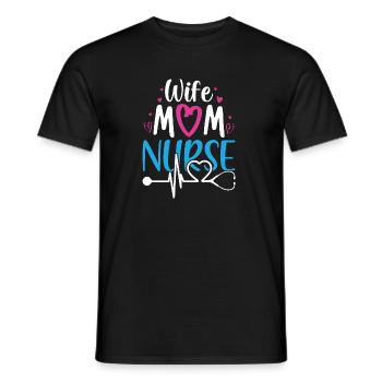 Nurse - T-shirt homme - noir - Devant - AI Model Male 178 light (178cm)