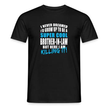 Beau-frère - T-shirt homme - noir - Devant - AI Model Male 178 light (178cm)