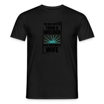 Soudeur soudeur - T-shirt homme - noir - Devant - AI Model Male 178 light (178cm)