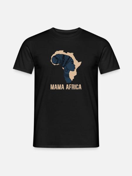 Mama Afrika - Männer T-Shirt - Schwarz