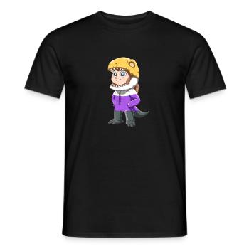 T-Rex Nonbinary and Genderqueer Gift - Men's T-Shirt - black - Front - AI Model Male 178 light (178cm)