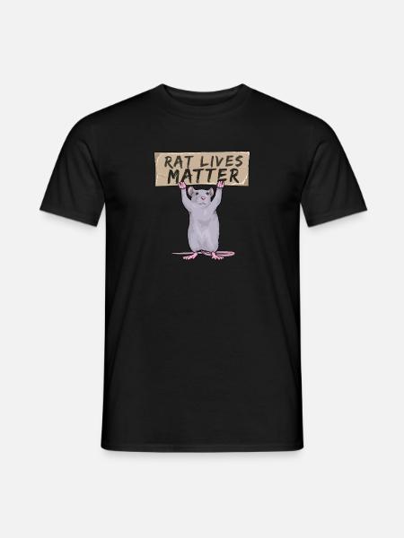 Rat Rats Mouse Owner Pet Rodent - Men's T-Shirt - black