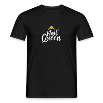Nail Queen Nail Tech Gift Manicure Beautician - Men's T-Shirt - black - Front - AI Model Male 178 light (178cm)