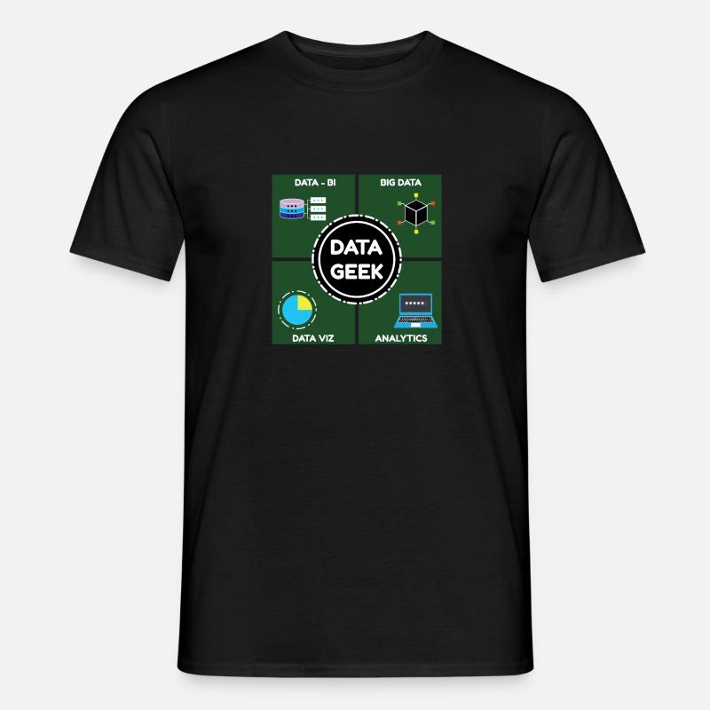 Talk Data To me Data Science and Datascientist - Men's T-Shirt - black