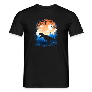 Rex Morgengrauen - Männer T-Shirt - Schwarz - Vorne - AI Model Male 178 light (178cm)