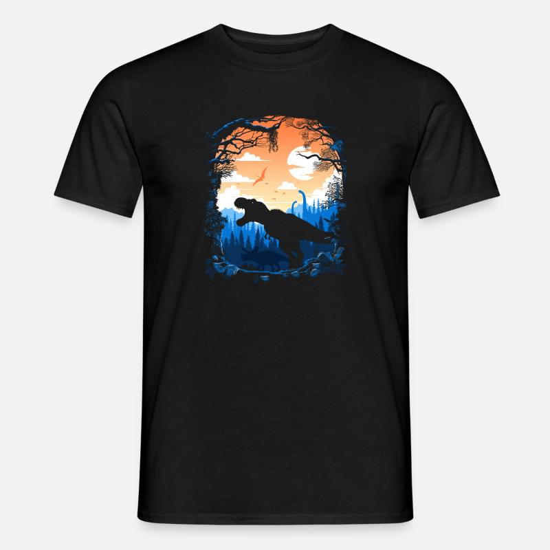 Rex Morgengrauen - Männer T-Shirt - Schwarz