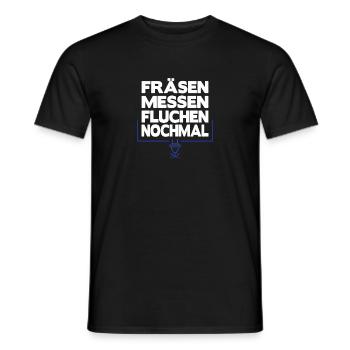 CNC Fräser Zerspanungsmechaniker Programierer - Männer T-Shirt - Schwarz - Vorne - AI Model Male 178 light (178cm)