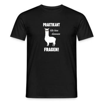 Praktikant Praktikantin Ausbildung Lehrling - Männer T-Shirt - Schwarz - Vorne - AI Model Male 178 light (178cm)