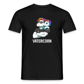 Father Daughter Unicorns - Dad Girl - Men's T-Shirt - black - Front - AI Model Male 178 light (178cm)