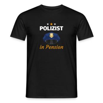 Polizei Polizist Polizeiauto Blaulicht Jungs Mann - Männer T-Shirt - Schwarz - Vorne - AI Model Male 178 light (178cm)