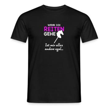 Hobby Horse Steckenpferd Hobbyhorsing Pferdespruch - Männer T-Shirt - Schwarz - Vorne - AI Model Male 178 light (178cm)