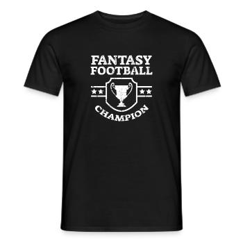 Vêtements Fantasy Football Champion - T-shirt homme - noir - Devant - AI Model Male 178 light (178cm)
