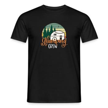 Glamping Glamourous Camping Glampings Luxus Urlaub - Männer T-Shirt - Schwarz - Vorne - AI Model Male 178 light (178cm)