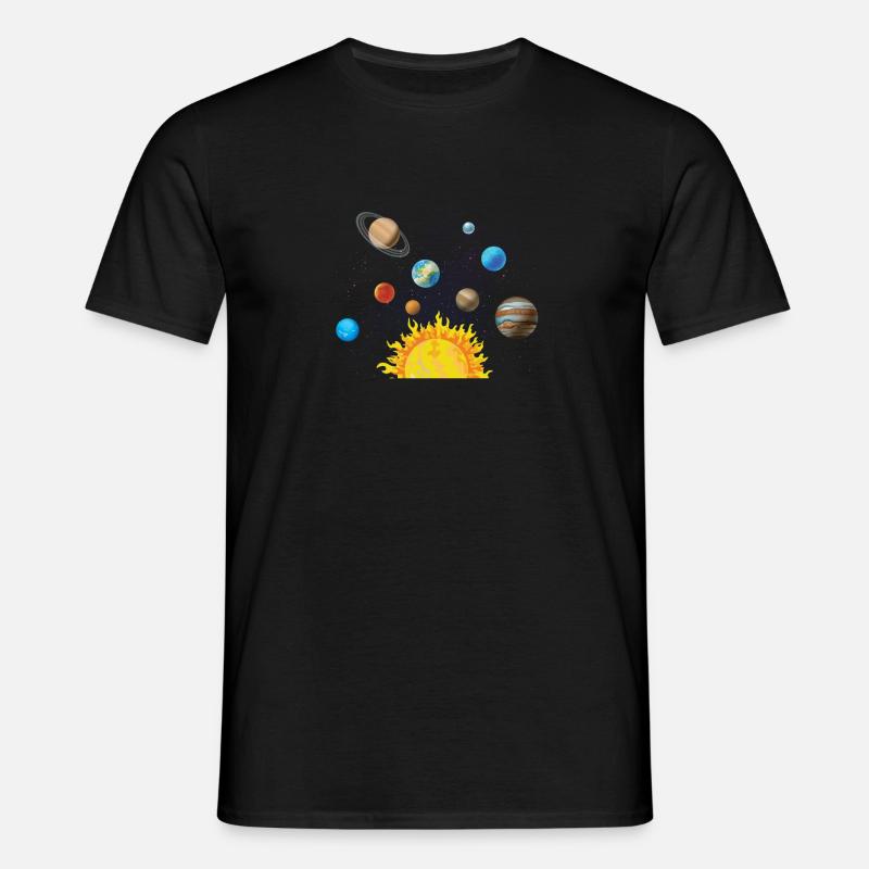 Solar System Space - Männer T-Shirt - Schwarz