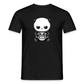 Jeu Panda De Jeu - T-shirt homme - noir - Devant - AI Model Male 178 light (178cm)