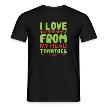 Gardening From ma Head ToMaToes To My Toes - T-shirt homme - noir - Devant - AI Model Male 178 light (178cm)
