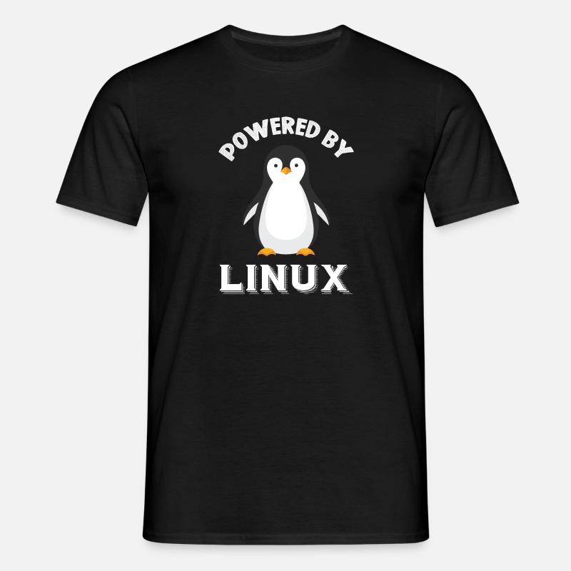 Stöds av Linux - T-shirt herr - svart