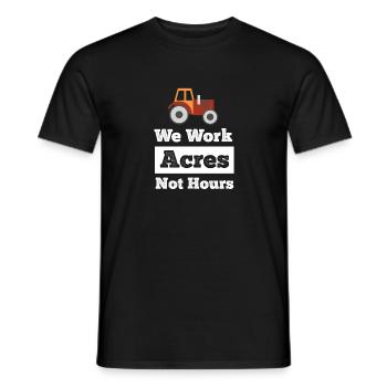 Lustiger Landwirschaft Bauernhof Bauer und - Männer T-Shirt - Schwarz - Vorne - AI Model Male 178 light (178cm)