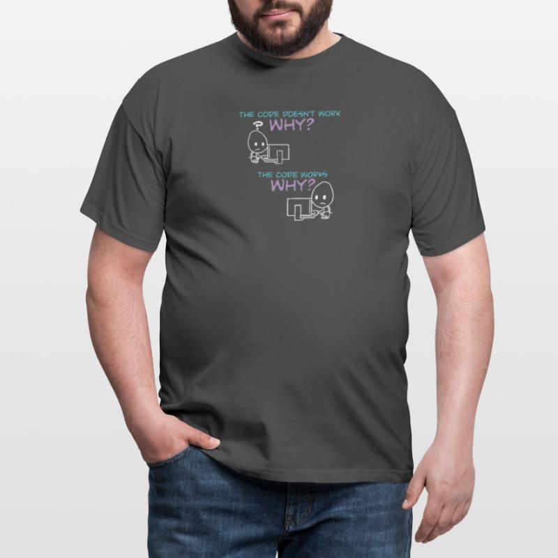 Programmer Code Works Why Men's T-Shirt