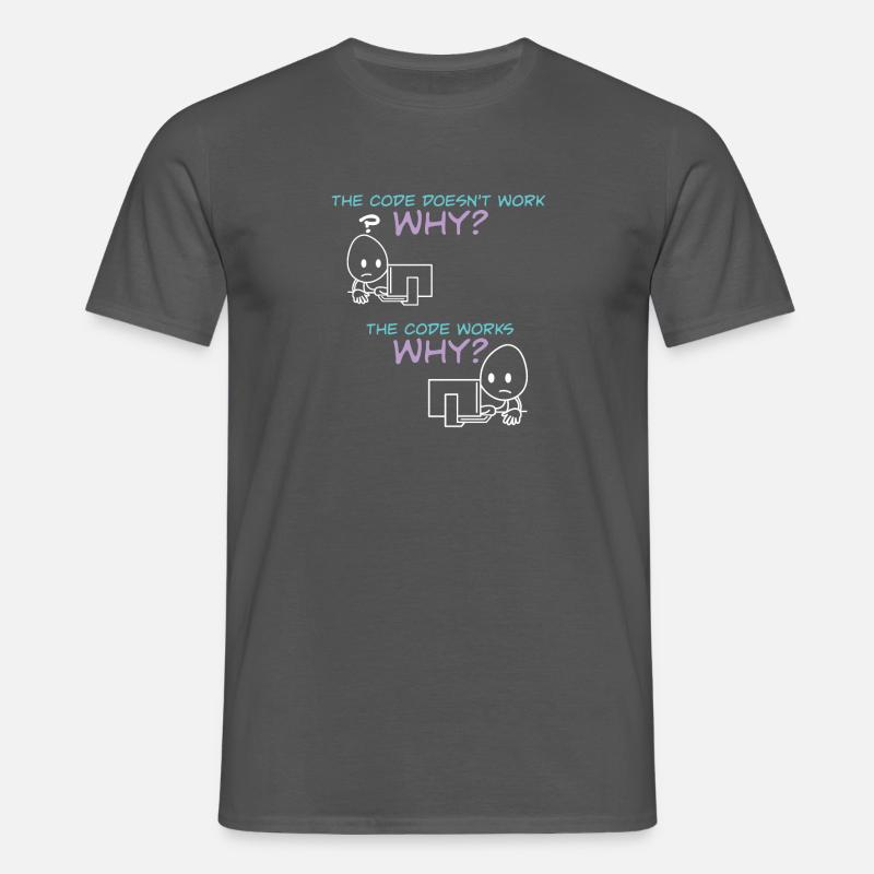 Programmer Code Works Why Men's T-Shirt