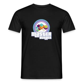 Master Builder Building Blocks Brick Builders - Männer T-Shirt - Schwarz - Vorne - AI Model Male 178 light (178cm)