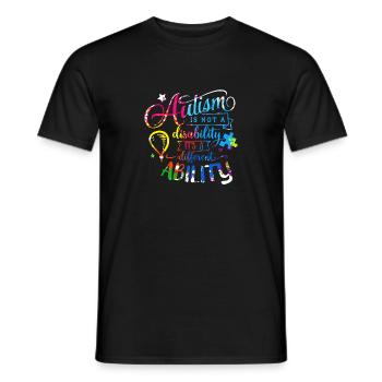 Autismus Autist Asberger Autismus Awareness Puzzle - Männer T-Shirt - Schwarz - Vorne - AI Model Male 178 light (178cm)