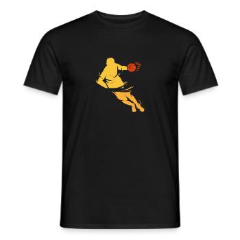 Joueur de basket-ball - T-shirt homme - noir - Devant - AI Model Male 178 light (178cm)