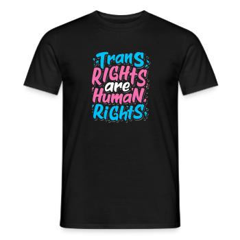 LGBTQ Fierté transgenre - T-shirt homme - noir - Devant - AI Model Male 178 light (178cm)