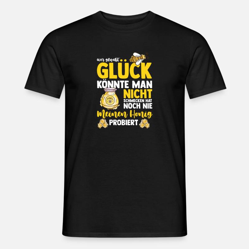 Honig Imker Biene - Männer T-Shirt - Schwarz