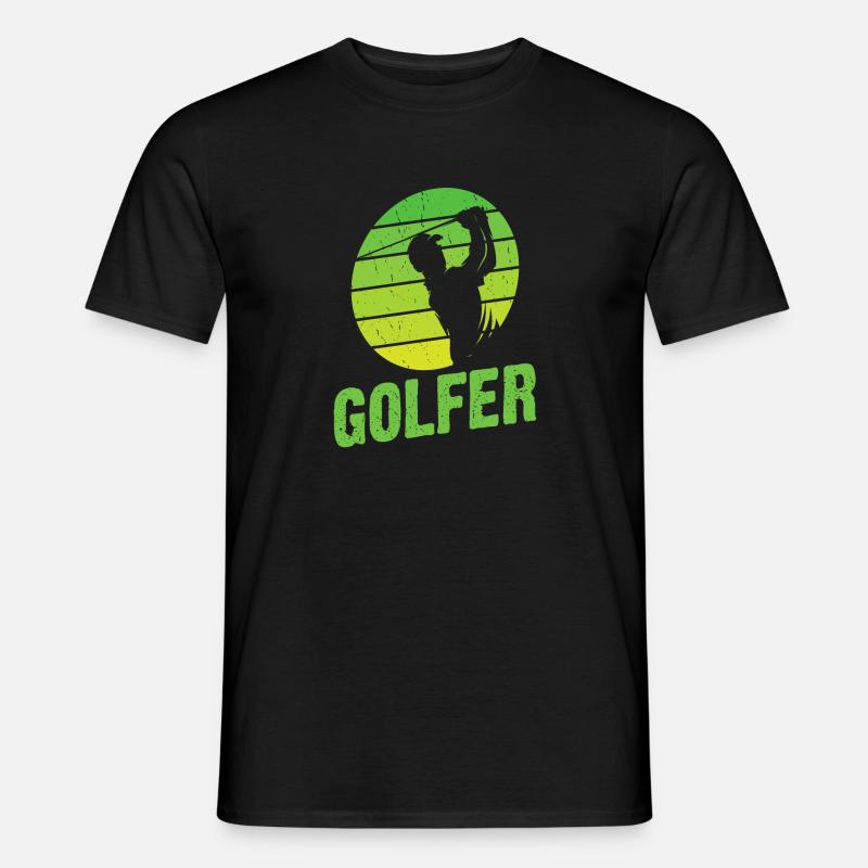 Golf Golfer Golfplatz Geschenk - Männer T-Shirt - Schwarz