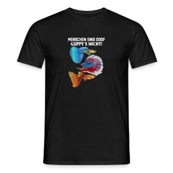 Menschen Aquarium Guppy - Männer T-Shirt - Schwarz - Vorne - AI Model Male 178 light (178cm)