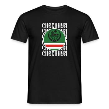 Chechnya Geschenk Grosny Ramsan Kadyrow Noxchi - Männer T-Shirt - Schwarz - Vorne - AI Model Male 178 light (178cm)
