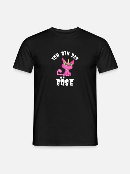 I'm the EVIL Evil Cat Unicorn Kitty funny - Men's T-Shirt - black