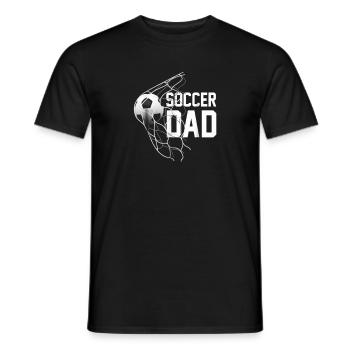 Soccer DAD Football Futbol Parents Goal Gift - Men's T-Shirt - black - Front - AI Model Male 178 light (178cm)