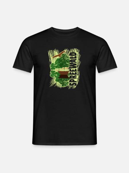 Spreewald - Kanu - Männer T-Shirt - Schwarz