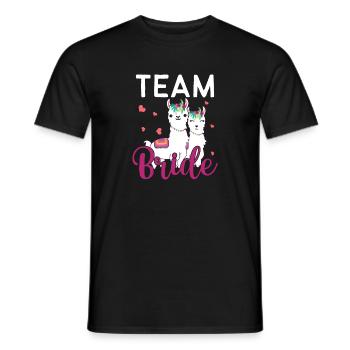 Team Bride - JGA Junggesellenabschied Bride - Männer T-Shirt - Schwarz - Vorne - AI Model Male 178 light (178cm)