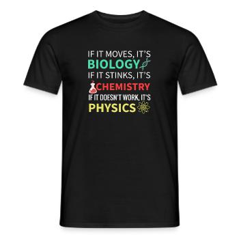 Biologist Gift Biology Genetics Researchers Student - Men's T-Shirt - black - Front - AI Model Male 178 light (178cm)