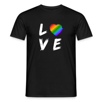 Love Sort Transgender LGBT Droits cadeaux - T-shirt homme - noir - Devant - AI Model Male 178 light (178cm)
