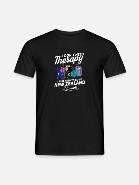 New Zealand flag I New Zealand Souvenirs - Männer T-Shirt - Schwarz