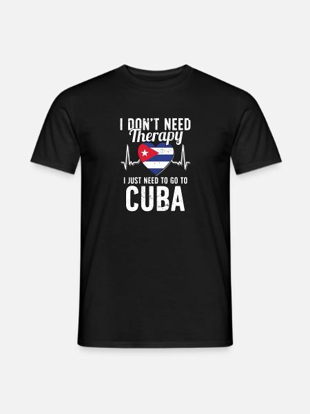 Cuba flag I Cuban Souvenirs - Männer T-Shirt - Schwarz