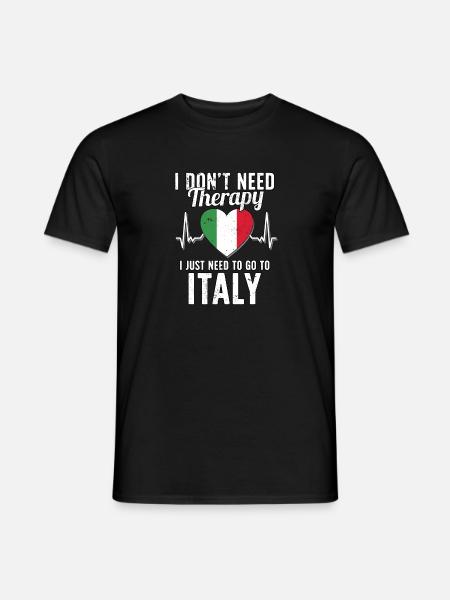 Italy flag I Italien Souvenirs - Men's T-Shirt - black