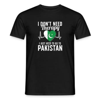 Pakistan flag I Pakistani Souvenirs - Men's T-Shirt - black - Front - AI Model Male 178 light (178cm)