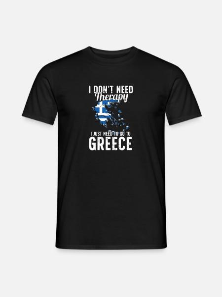 Greece flag I Greek Souvenirs - Men's T-Shirt - black