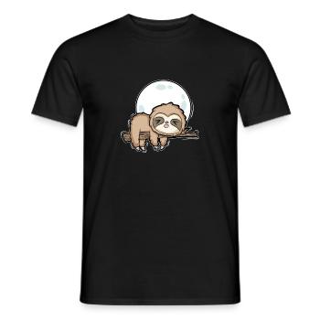Faultier Baby Tier - Männer T-Shirt - Schwarz - Vorne - AI Model Male 178 light (178cm)