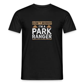 Lustiger Park Ranger - Männer T-Shirt - Schwarz - Vorne - AI Model Male 178 light (178cm)