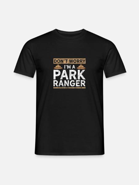 Funny Park Ranger - Men's T-Shirt - black